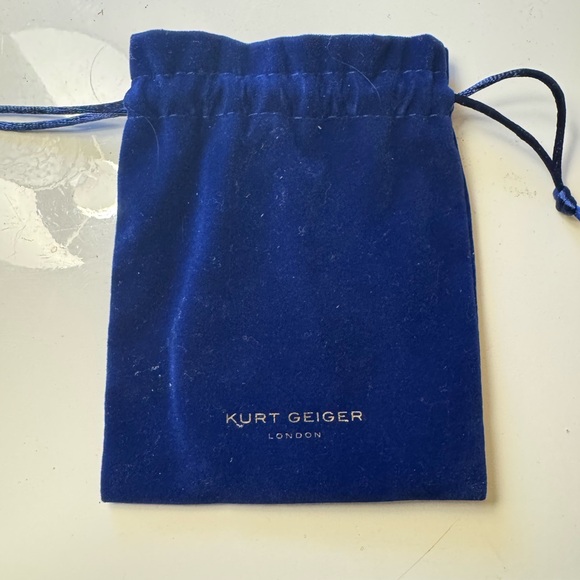 Kurt Geiger Gold and Black Crescent Earrings - Picture 4 of 6